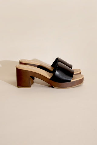 LAUREN-1 SLIDE MULE HEELS