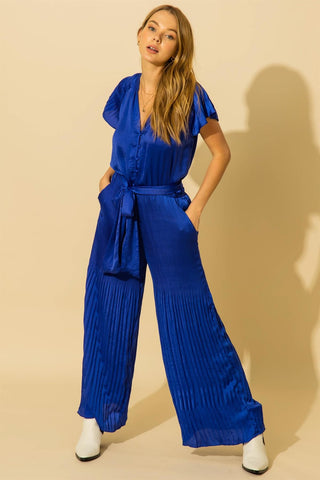 PLEATED JUMPSUIT